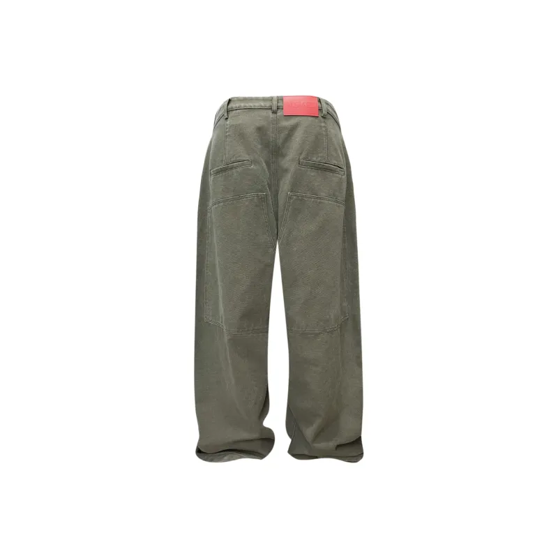 Rusure Cargo Pants Unisex Army Green-2