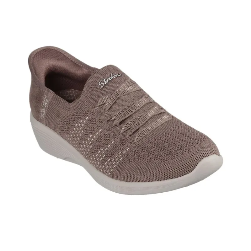 Skechers Arya Low Top Casual Shoes Women's Brown-1