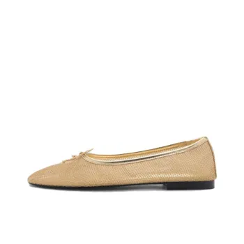 MANGO Casual Single Shoes Women's Gold