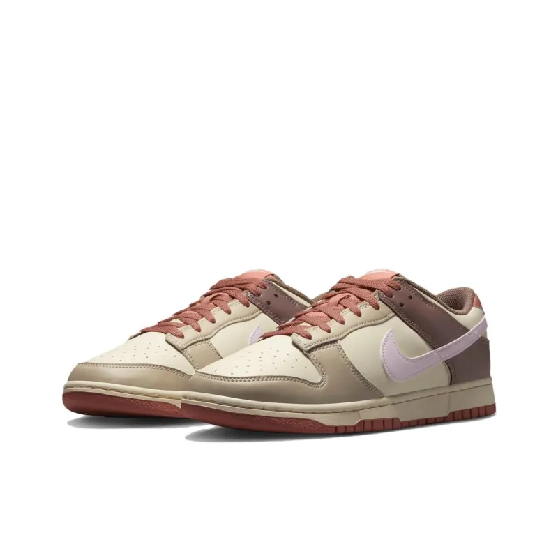 Nike Dunk Anti Slip Wear Resistant Low Top Skateboard Shoes Men's White Green Pink-2