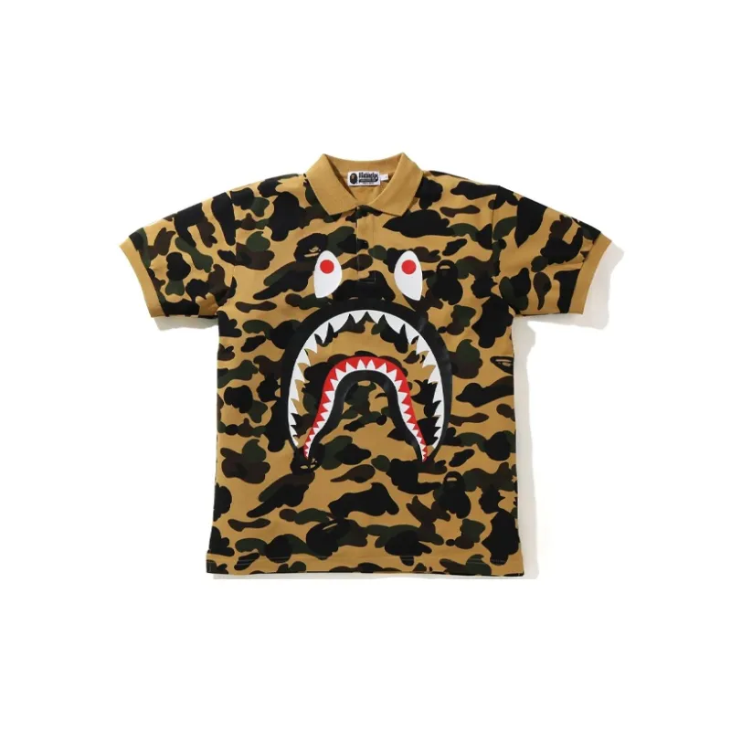 Bape 1st Camo Shark Polo-2