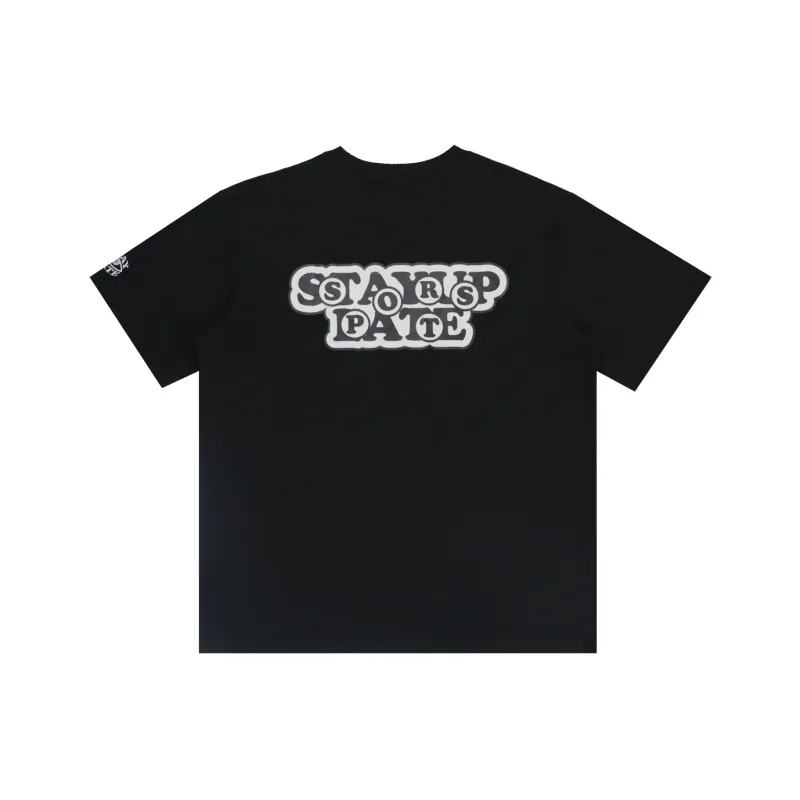 STAY UP LATE T Shirt Unisex Black-1