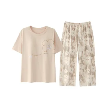 CHUDUAN Pajama Set Women's Apricot