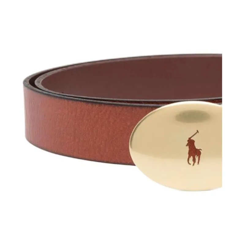 Ralph Lauren Logo plaque Leather Belt-2