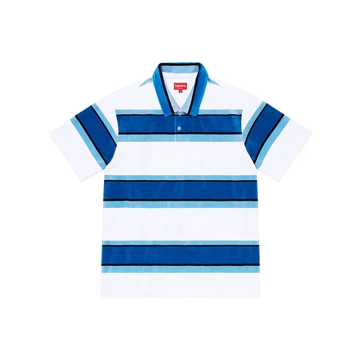 Supreme Stripe Velour Polo-4