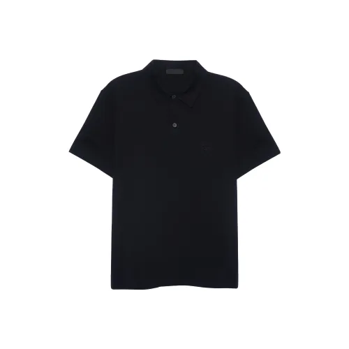 PRADA Polo Shirts Men Black
