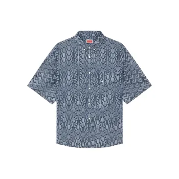 KENZO Seigaiha Short Sleeve Shirt