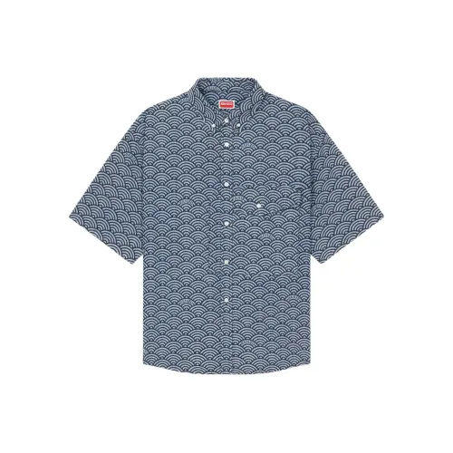 KENZO Seigaiha Short Sleeve Shirt