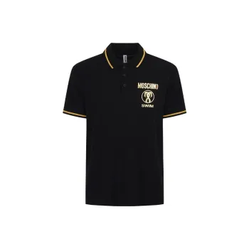 MOSCHINO Polo Shirts Men Black