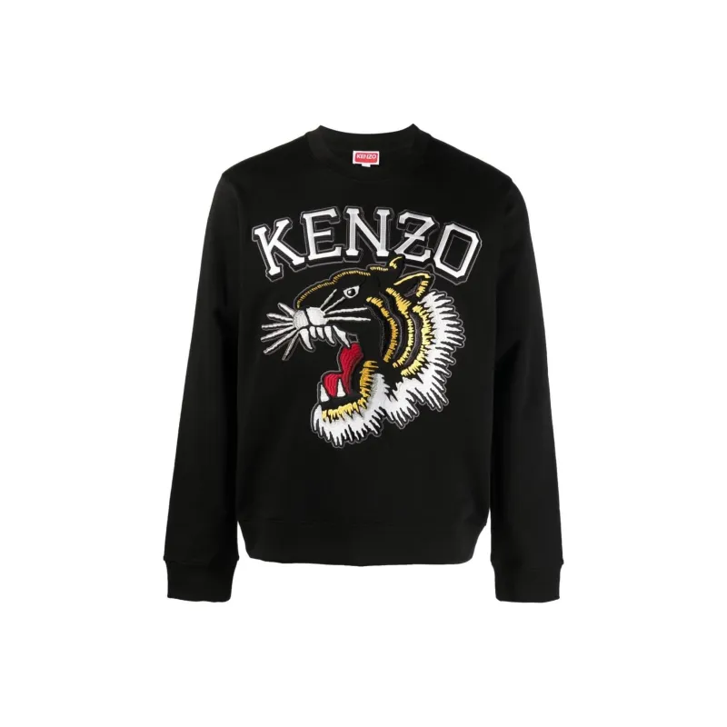 KENZO Tiger Embroidered Crewneck Sweatshirt-0