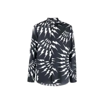 Neil Barrett Shirts Men Navy Blue