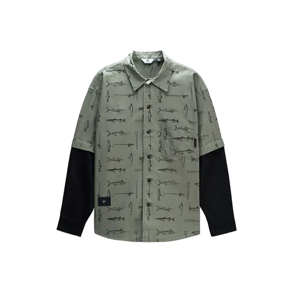 GOLDLION G+ Shirt Men's Khaki Green-0