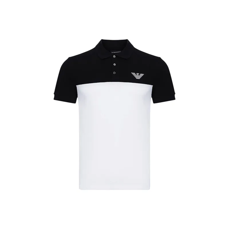 EMPORIO ARMANI Polo Shirt Men's Black White-0