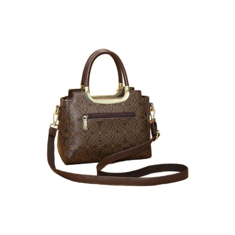 Weymond Artificial Leather Crossbody One Shoulder Handbag Women's Ecru/Earth Yellow/Coffee-3