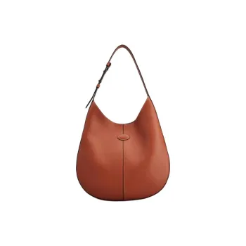 TOD'S DI Calfskin One Shoulder Handbag Small Size Women's Orange