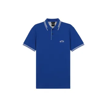HUGO BOSS Short Sleeved Polo Shirt Men's Blue