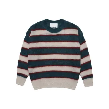 ISABEL MARANT Stripe Detailed Crewneck Jumper