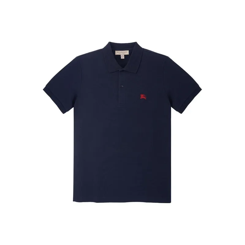 Burberry Oxford Logo Embroidered Polo-0