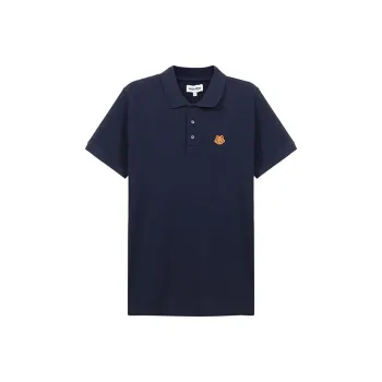 KENZO Classic Tiger Head Polo Shirts Men Dark Blue