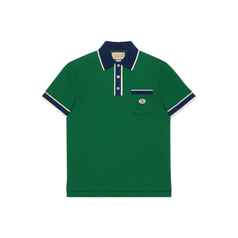 GUCCI Polo Shirts Men Green-0