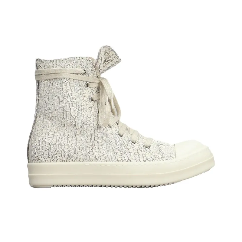 Rick Owens DRKSHDW Low Top Skateboard Shoes Women's White-1