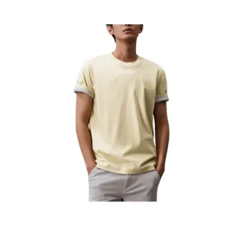 CALVIN KLEIN T-Shirt Men's Bean Puree Yellow