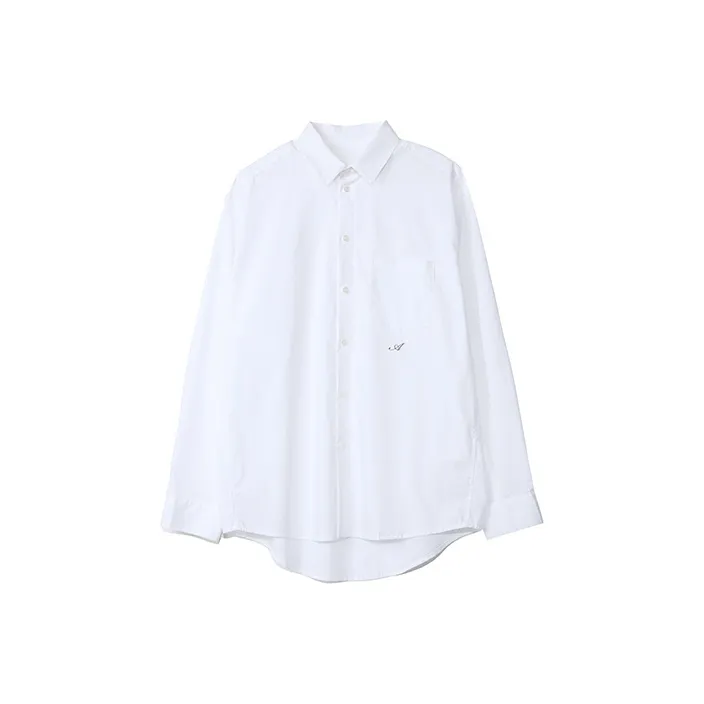 ROARINGWILD Commute Minimalist Style Long Sleeved Shirt Unisex-5