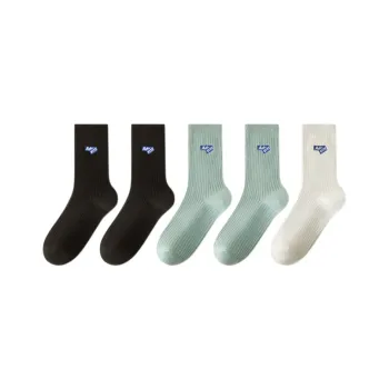 FAIRWHALE Mid Calf Socks Unisex 5 Pack