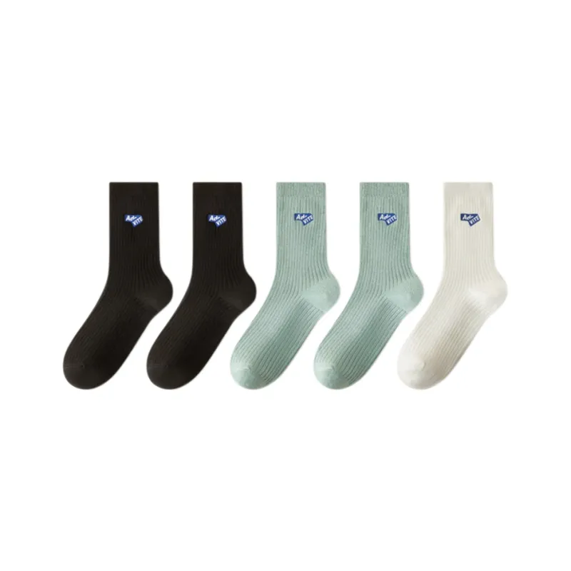 FAIRWHALE Mid Calf Socks Unisex 5 Pack-0