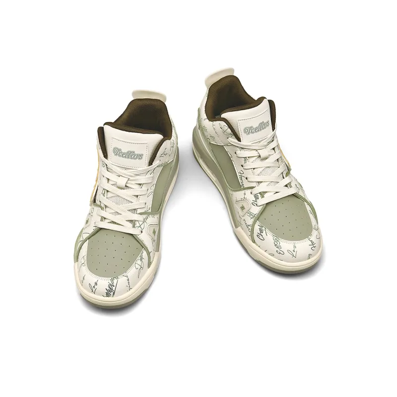 TCELLARS Cushioning Abrasion Resistant Breathable Height Increasing Rebound Mid Top Casual Shoes Unisex-7