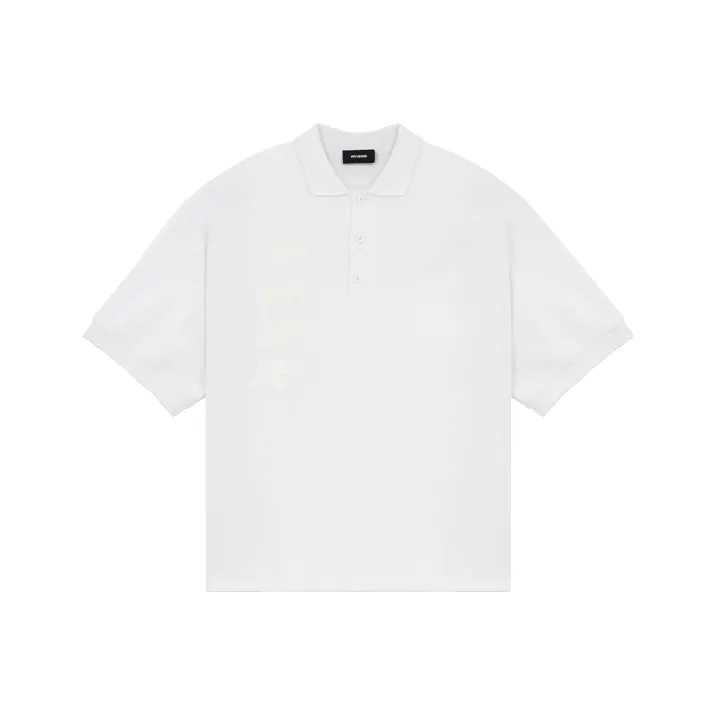 WE11DONE Polo Shirt Unisex White-0