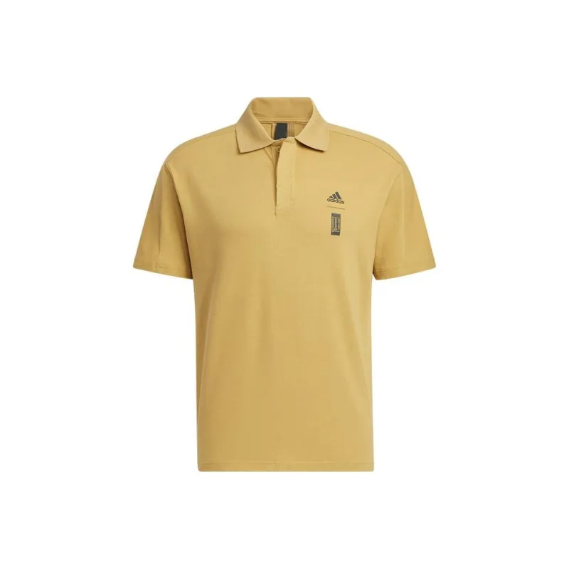 Adidas Polo Shirts Men Yellow-0