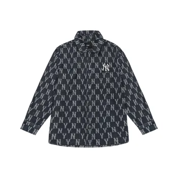 MLB Old Flower Shirts Unisex Dark Blue