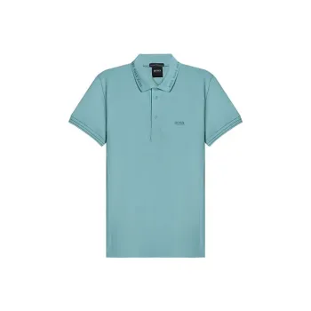 HUGO BOSS Polo Shirts Men Sky Blue
