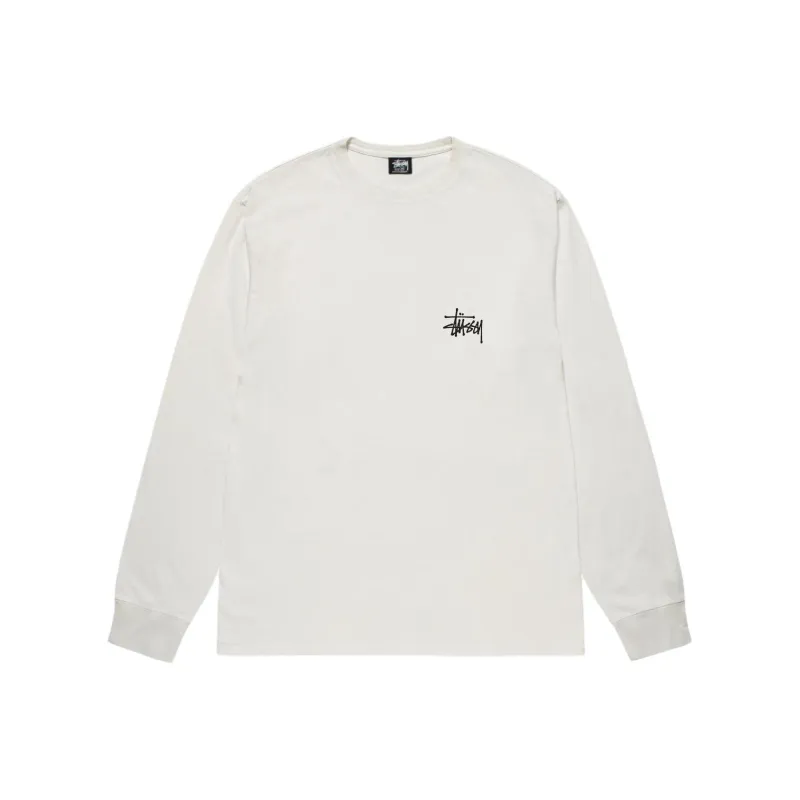 Stussy Basic Pigment Dyed Long Sleeve Tee-4