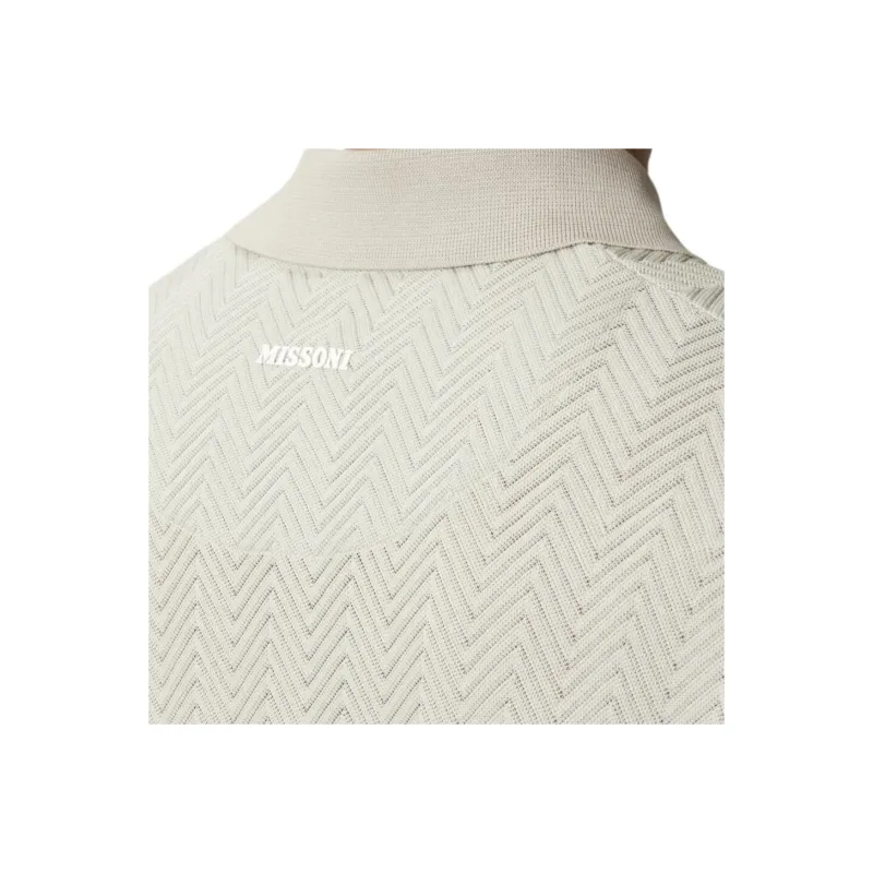 MISSONI Zigzag woven Polo Shirt-4