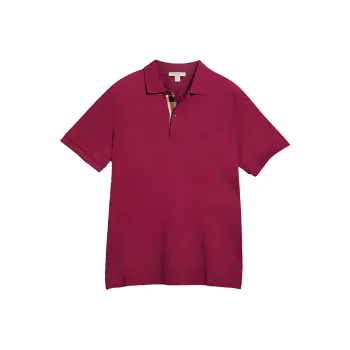 Burberry Polo Shirt Men's Burgundy