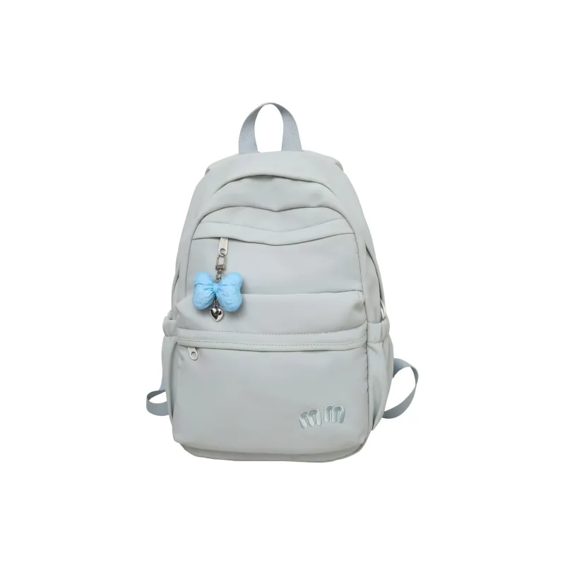 Single Warehouse Nylon Backpack Women's White/Black/Light Purple/Yellow/Blue/Pink-15