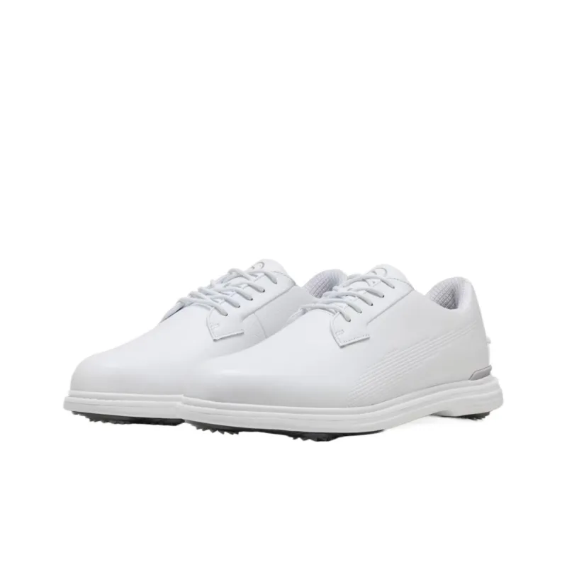 PUMA Royale Waterproof Low Top Golf Shoes Men's White Gray-2