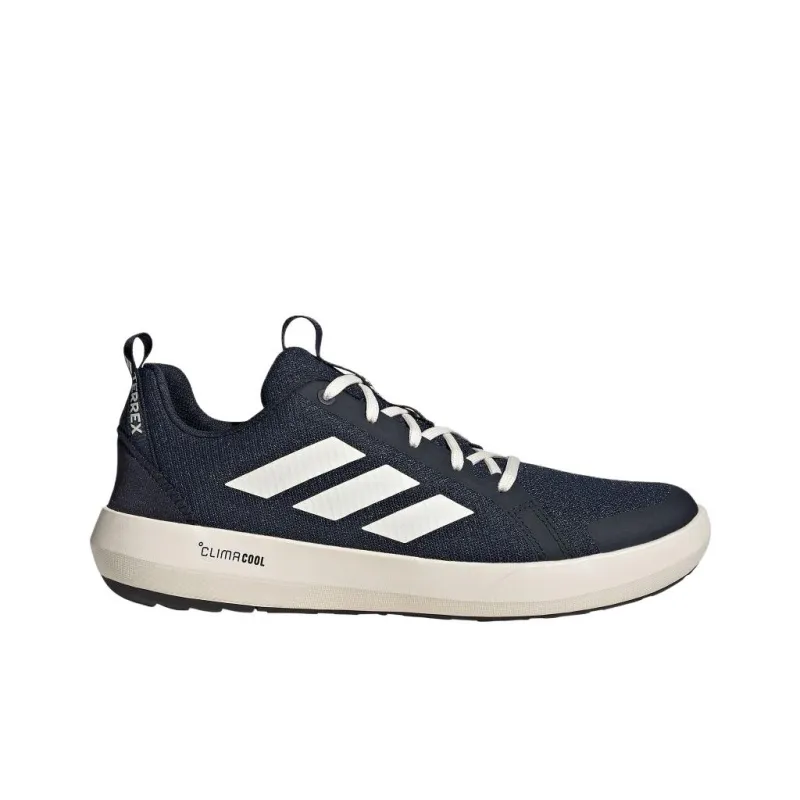 Adidas Terrex Boat Anti Slip Wear Resistant Low Top Hiking Shoes Unisex Dark Blue-1