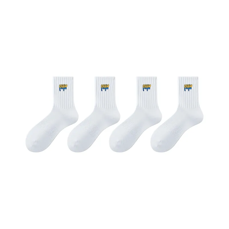 ZEROIN Mid Calf Socks Unisex 4 Pack-0
