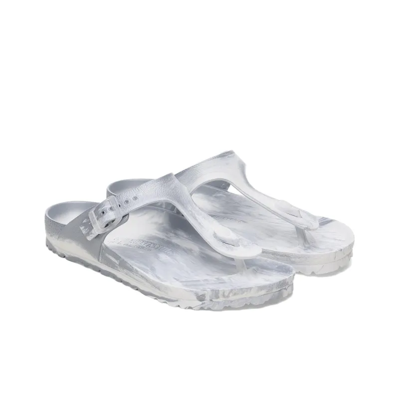 Birkenstock Gizeh EVA Quick Dry Flip Flops Unisex Silver Regular Loose Fit-2