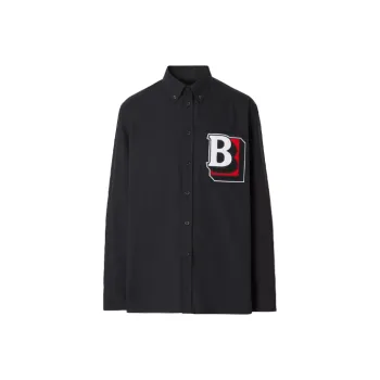Burberry Long Sleeved Shirts Men's Black 80481181