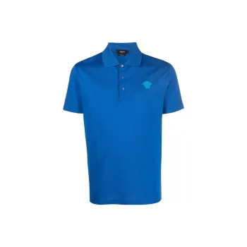 VERSACE VERSACE SS22 Polo Shirt Men's Blue
