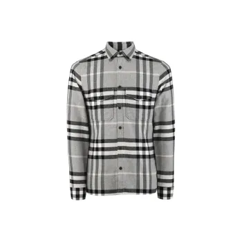 Burberry Shirt Men's Light Gray