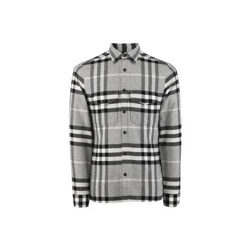Burberry Shirt Men's Light Gray