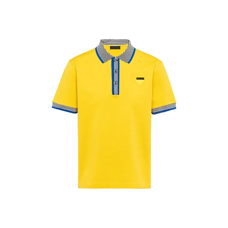 PRADA Polo Shirts Men Yellow-0