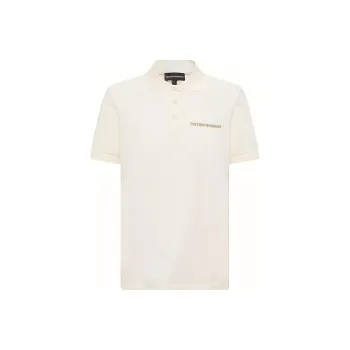 EMPORIO ARMANI Polo Shirts Men Ecru