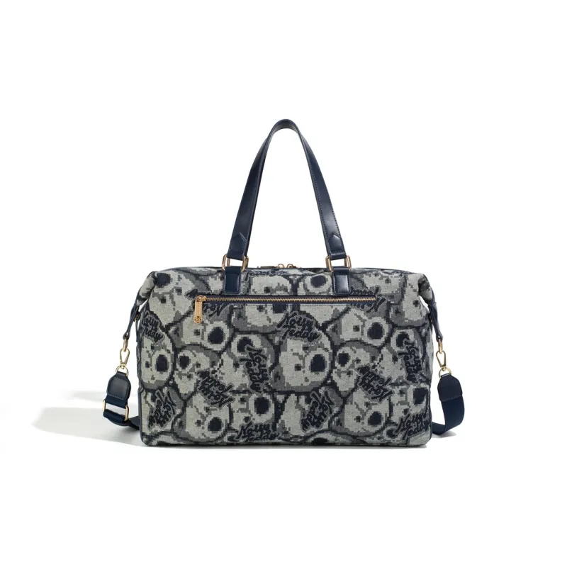 NOISY TEDDY Denim Travel Bag 20L Unisex Denim Blue-1