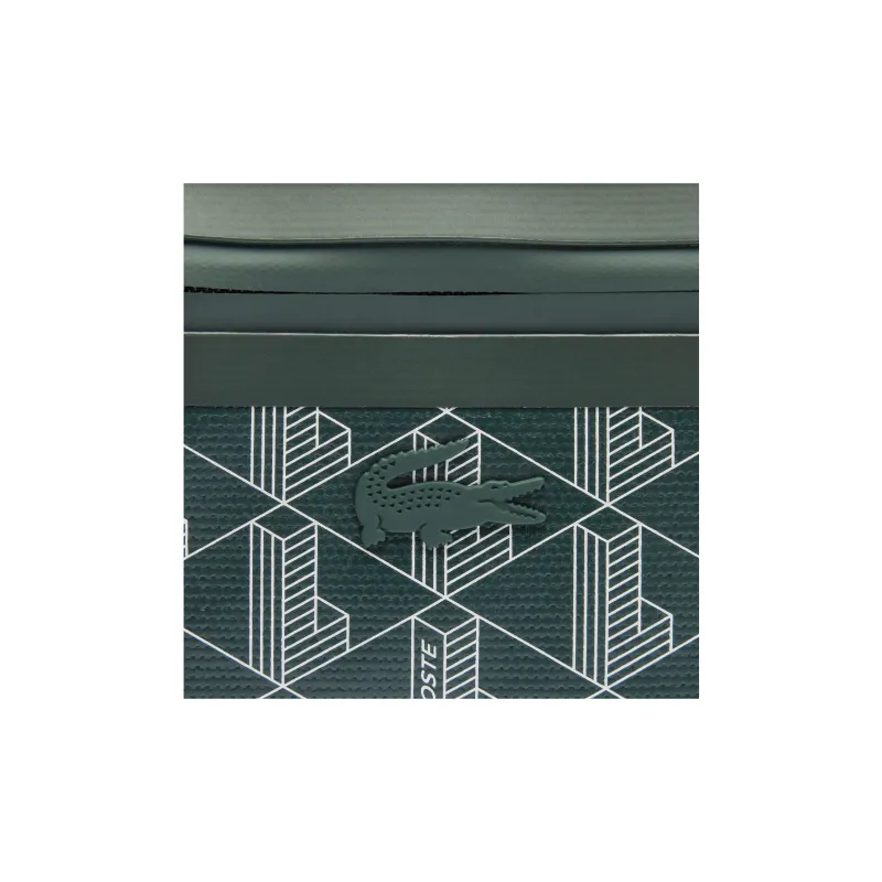 LACOSTE Cotton Makeup Bag Women's Green-5